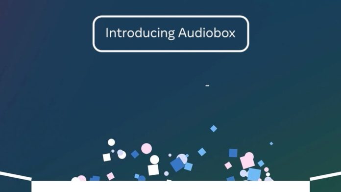Captura de tela da página inicial do Audiobox da Meta