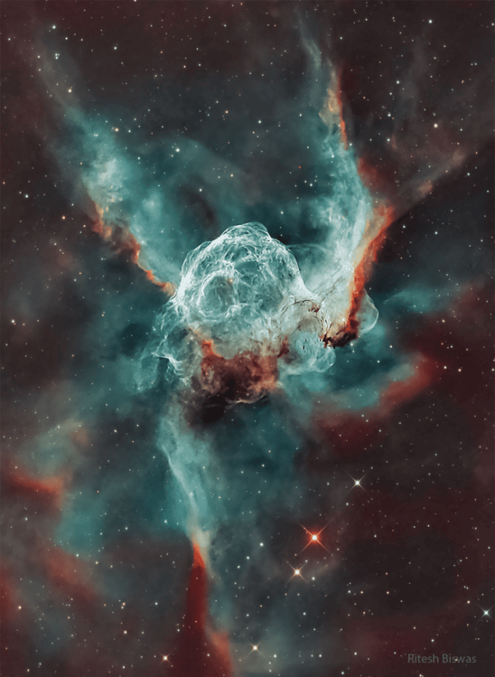Elmo de Thor e Ondas Lunares nas Imagens Astronômicas da Semana
