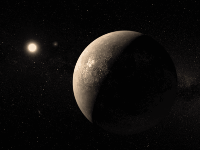 Ilustração Proxima Centauri b