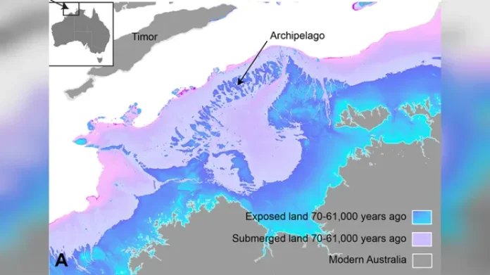 A massa de Terra na costa da Australia poderia ter abrigado milhares de pessoas (Crédito: Carley Rosengreen/Griffith University)