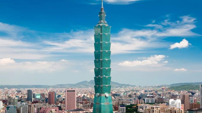 Taipei 101, prédio Taiwan com bola gigante no topo