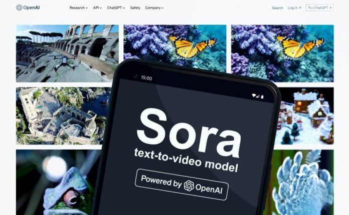 OpenAI Sora - modelo de texto para vídeo de inteligência artificial generativa