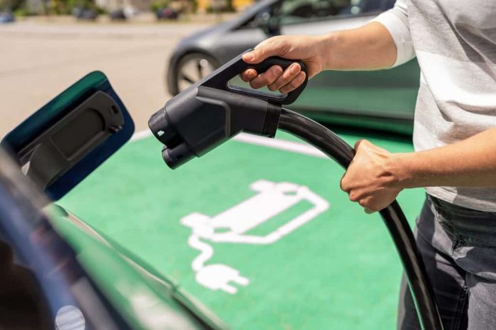 posto de recarga de carro elétrico