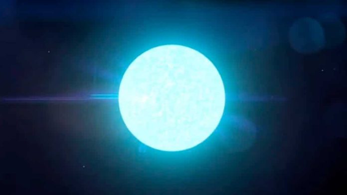 Estrela de nêutrons no espaço