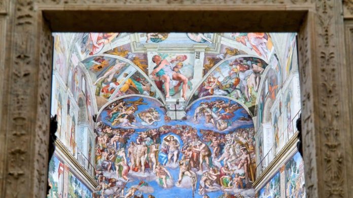 Parede e teto da Capela Sistina