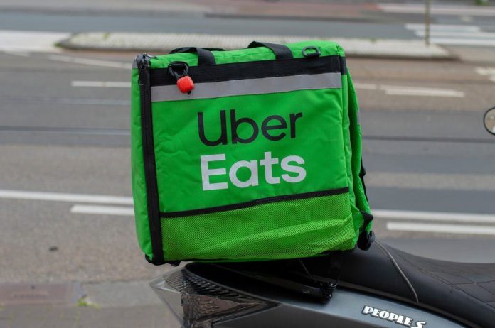 Mochila de entrega do Uber Eats