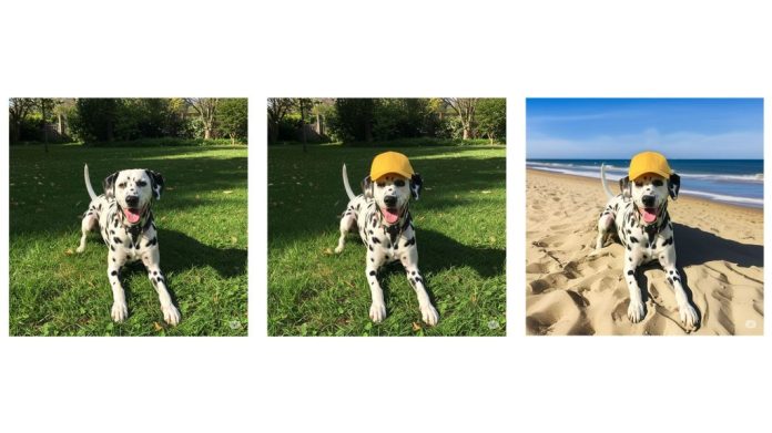 Montagem com imagens geradas pelo Gemini e alteradas por meio do novo recurso de edição