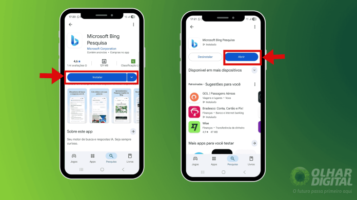 Primeiro passo para utilizar o Bing Video Creator