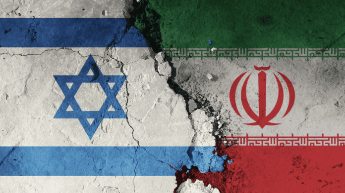 Bandeiras de Israel e Irã