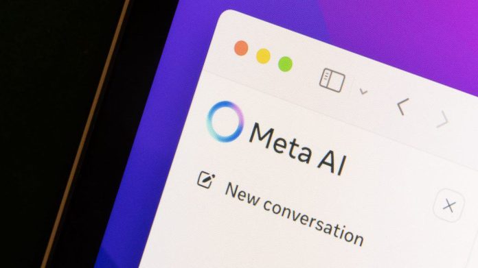 Janela do Meta AI aberta no Safari num Mac