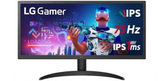 Monitor Gamer LG Ultrawide Full HD 25,7 polegadas
