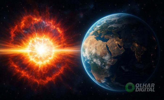 Radiação de supernovas pode ter afetado o clima da Terra