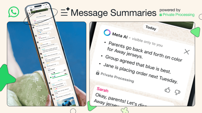 whatsapp message summaries
