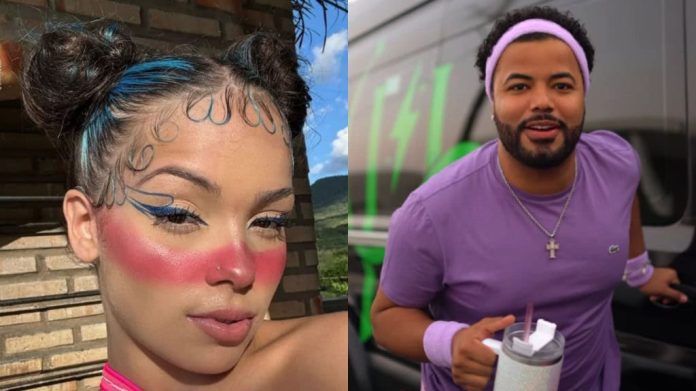 Montagem com imagens de Kamylinha e Hytalo Santos
