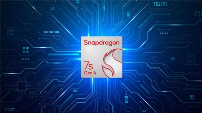 Ilustração sobre o Snapdragon 7s Gen 4, novo chip da Qualcomm