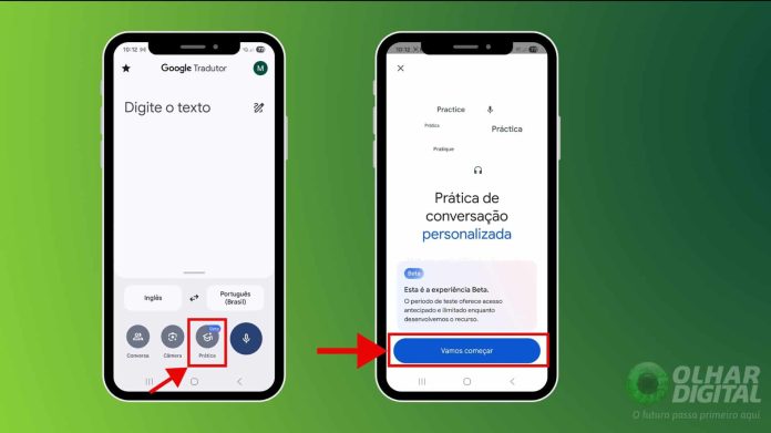 Passo 1 aprender inglês pelo Google Tradutor