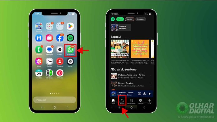 Primeiro passo recurso para ver shows