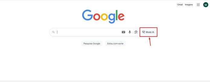 Passo 1 para usar o Modo IA