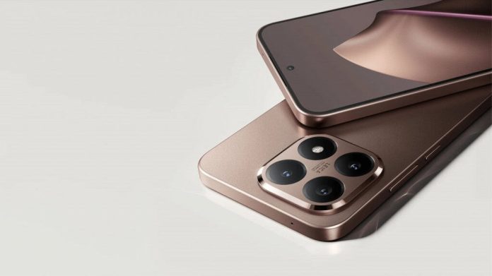 Celulares 15T, da Xiaomi, colocado um em cima do outro; o de baixo está com a parte traseira para cima, enquanto o de cima está com a parte frontal para cima