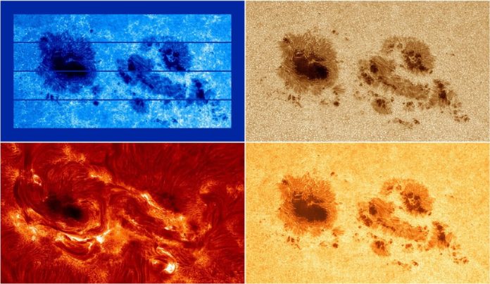 Manchas solares flagradas