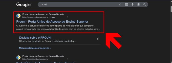 Como consultar vagas e bolsas no Prouni 2026