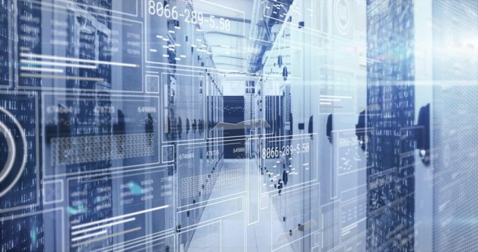 Representação de um data center